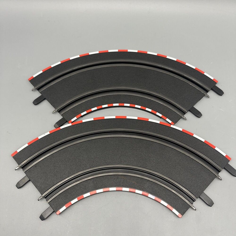 Set Of 2 Carrera GO 1:43 Curved 90° 12.5" Slot Car Track
